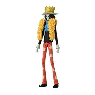 Figura Brook con corona y abrigo amarillo - One Piece