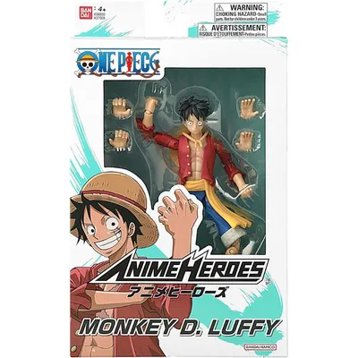 Figura articulada Monkey D. Luffy One Piece Anime Heroes con manos intercambiables