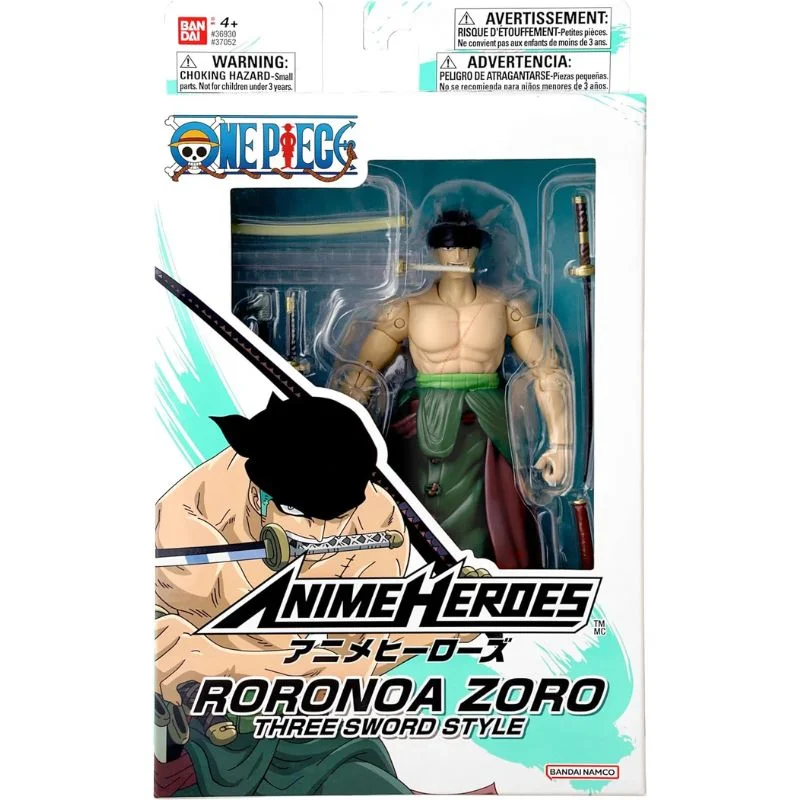Figura Roronoa Zoro Tres Espadas One Piece Bandai