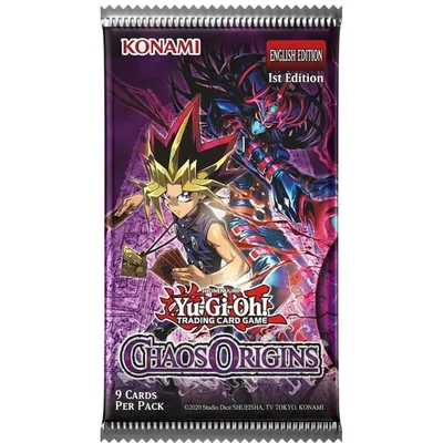Sobre de cartas Yu-Gi-Oh! Chaos Origins con Yugi Muto