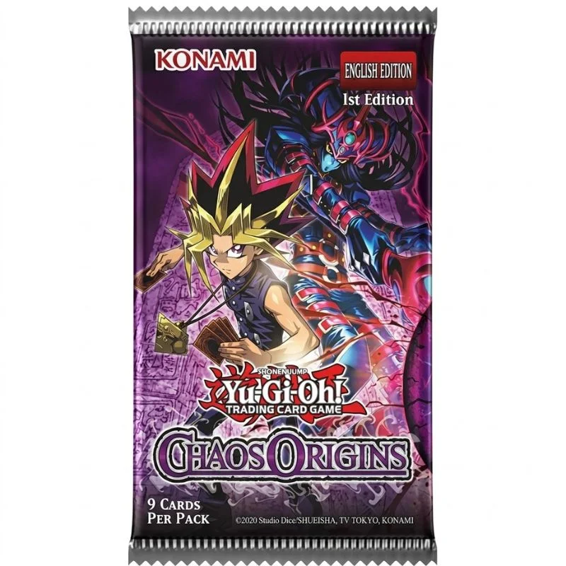 Sobre de cartas Yu-Gi-Oh! Chaos Origins con Yugi Muto