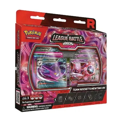 Mazo de Batalla Team Rocket Mewtwo ex Pokémon Juego de Cartas