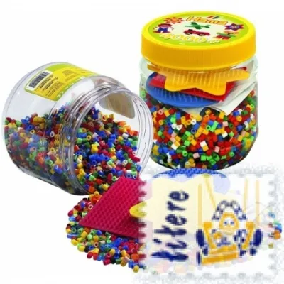 Set Hama Beads 4000 cuentas con placas e instrucciones para crear mosaicos