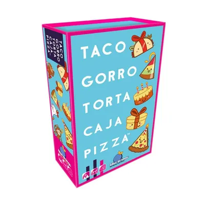 Caja del juego de mesa Taco Gorro Torta Caja Pizza Blue Orange Games