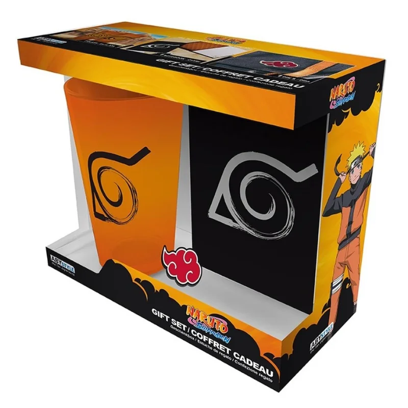 Set Naruto Shippuden con taza, pin y libreta