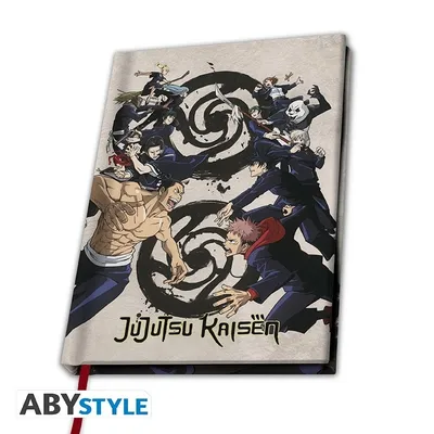 Cuaderno tapa dura Jujutsu Kaisen con personajes principales