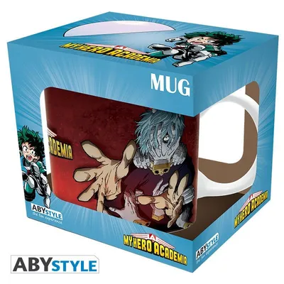 Taza My Hero Academia con Deku, All Might y Tomura Shigaraki