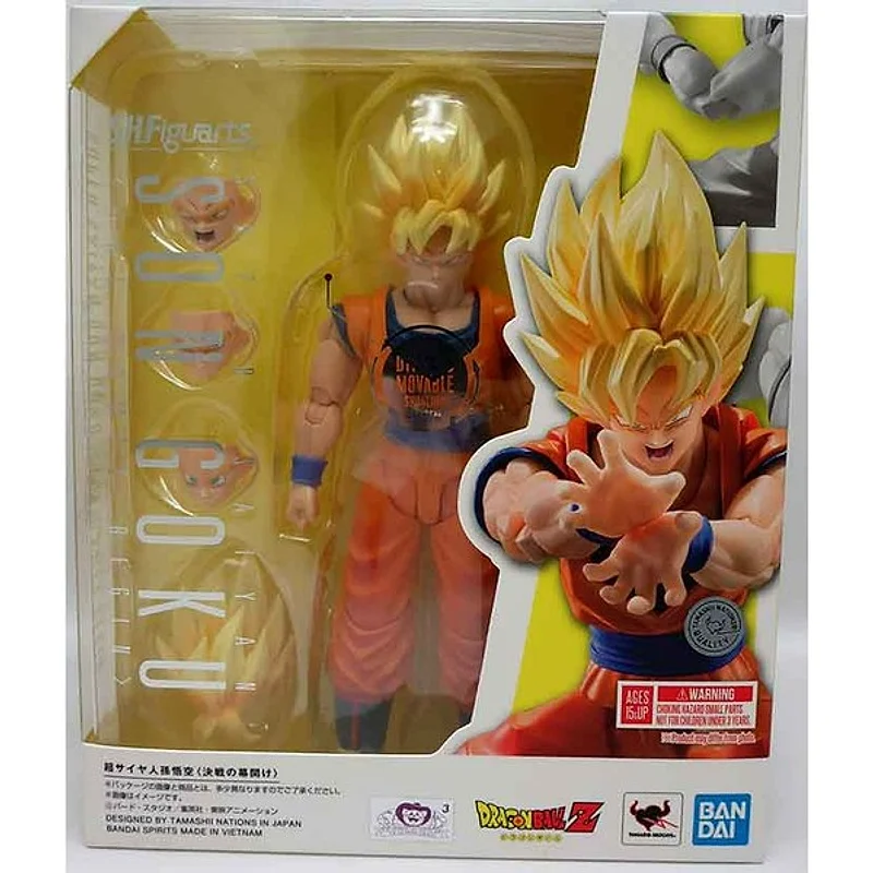 Figura Super Saiyan Son Goku Dragon Ball Z con manos intercambiables