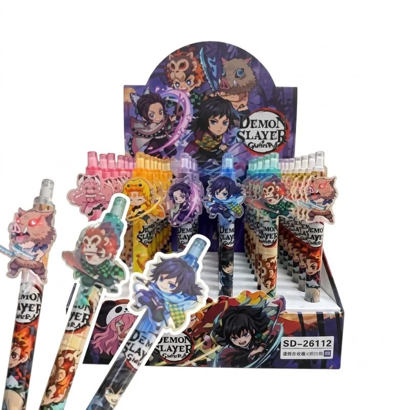 Set de bolígrafos Demon Slayer Kimetsu no Yaiba con personajes del anime