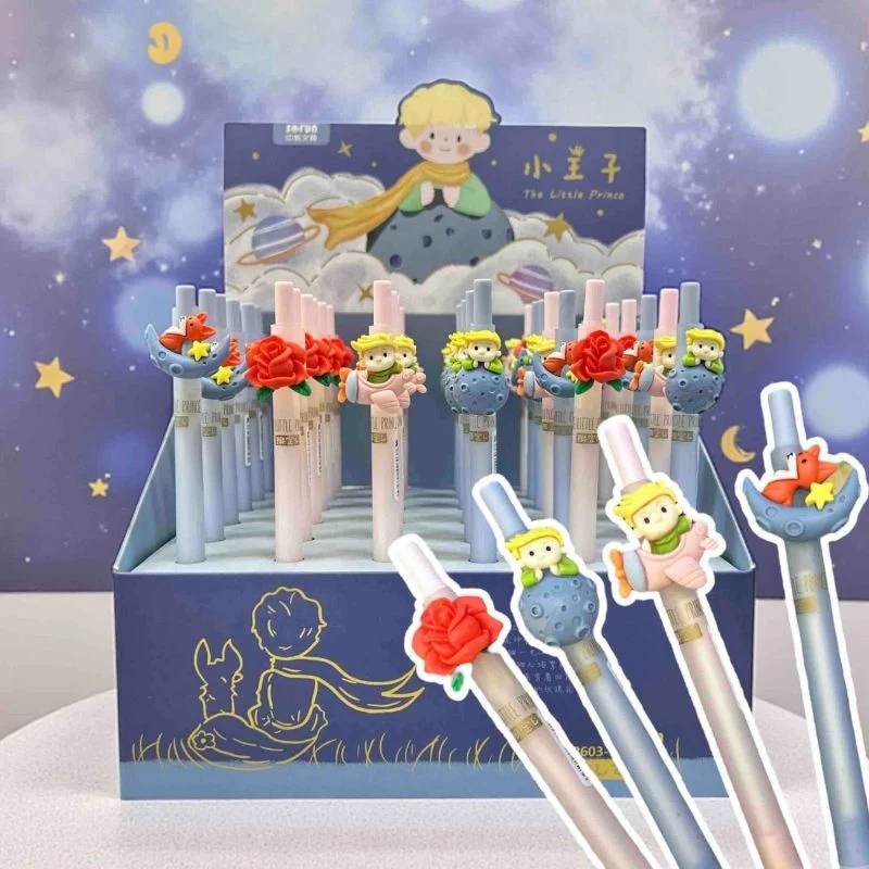 Set de esferos El Principito con personajes y flores