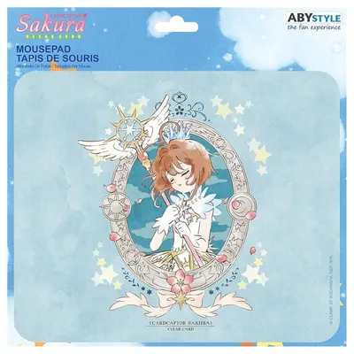 Tapete de ratón Sakura Card Captor con pluma cristal