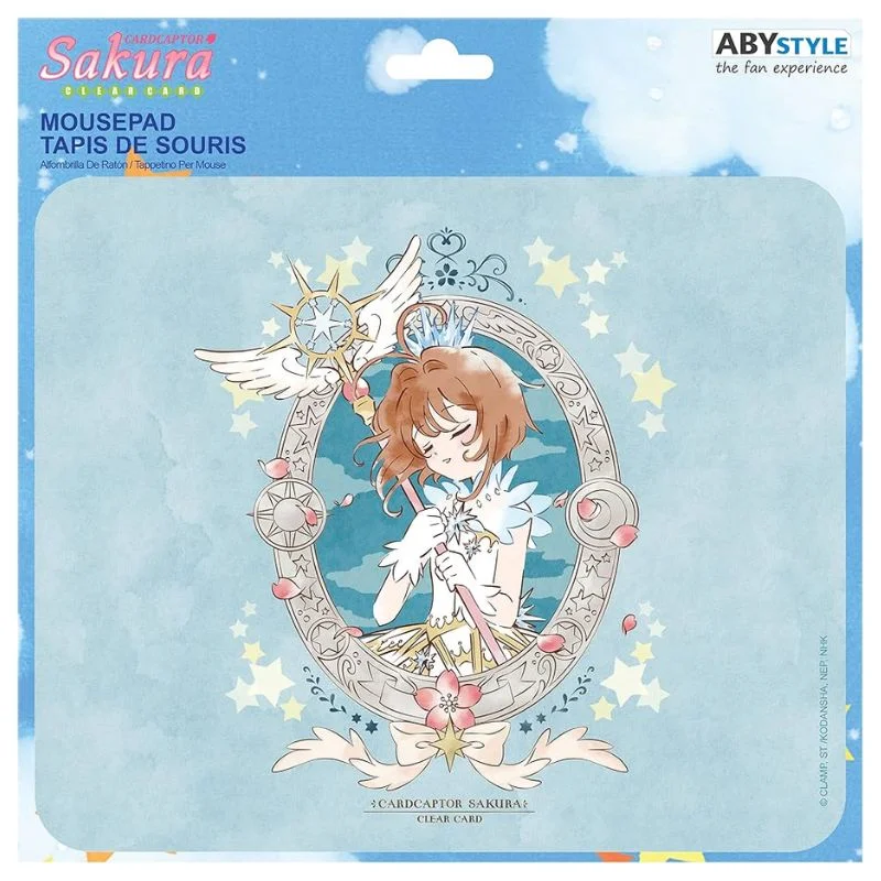 Tapete de ratón Sakura Card Captor con pluma cristal