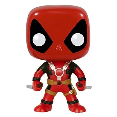 Funko POP Deadpool rojo con dos espadas — Marvel