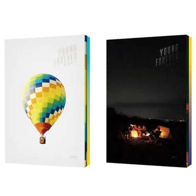 Libro Young Forever BTS con portadas blanca y negra