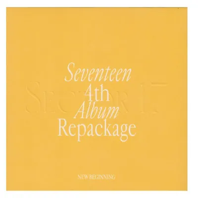 Álbum Seventeen 4th Repackage New Beginning con portada amarilla