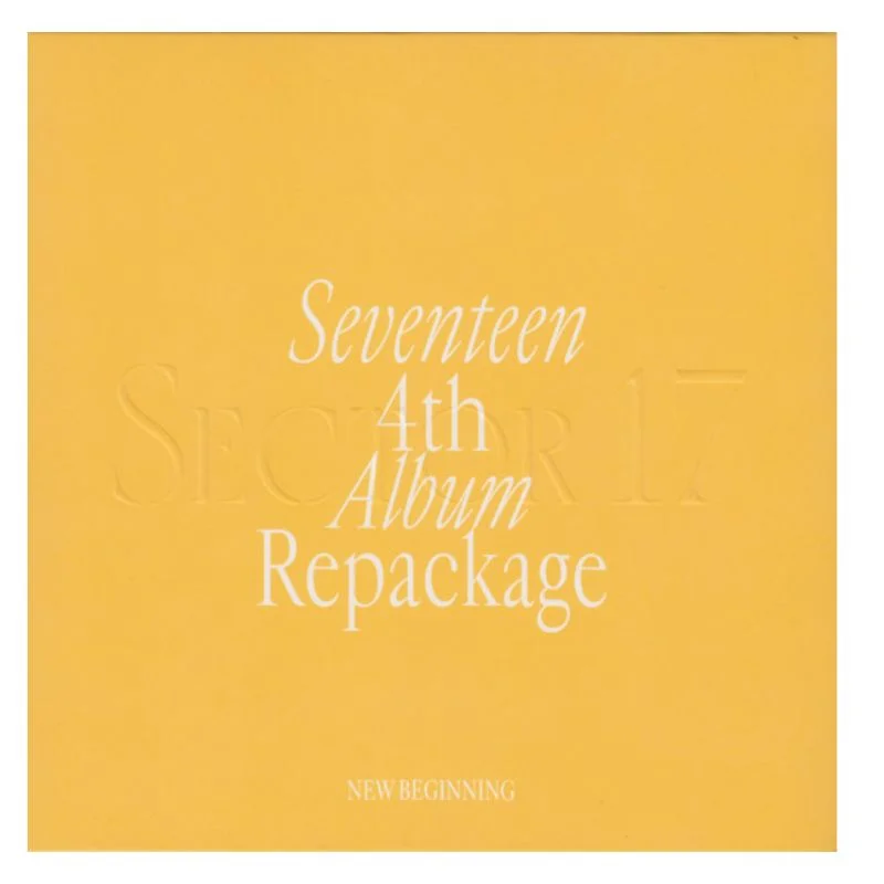 Álbum Seventeen 4th Repackage New Beginning con portada amarilla
