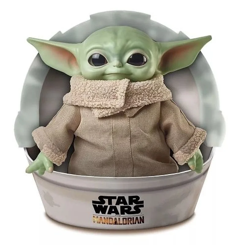 Peluche Baby Yoda The Mandalorian Star Wars con ropa beige
