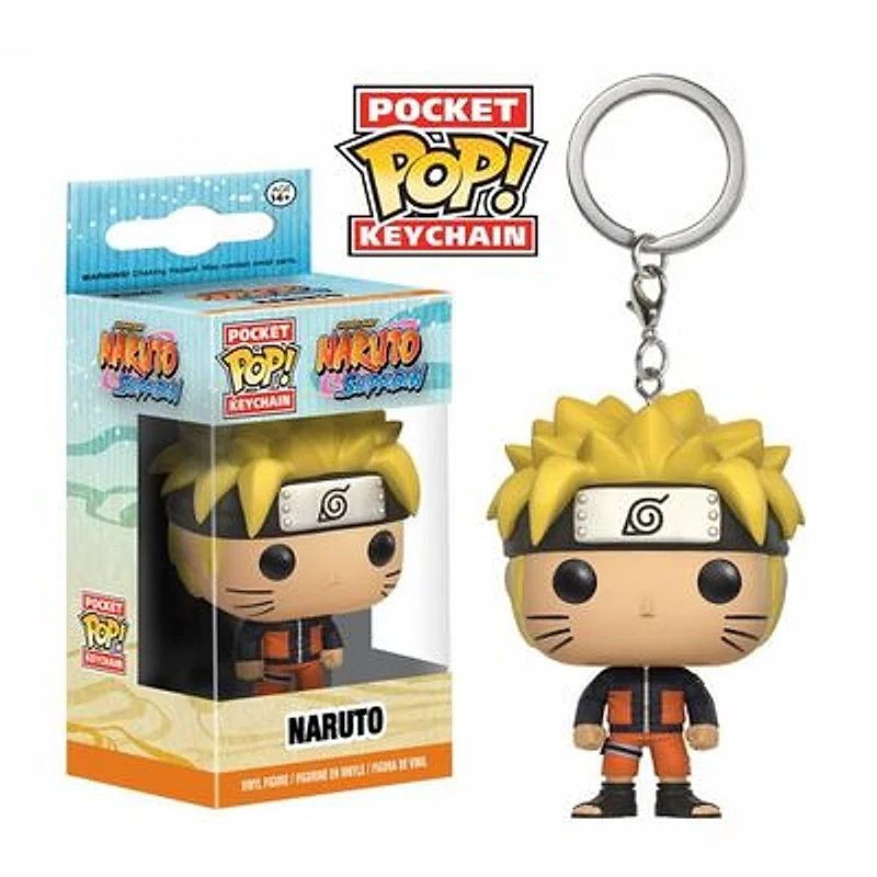 Llavero Funko POP Naruto Uzumaki Shippuden con cabello amarillo y traje naranja
