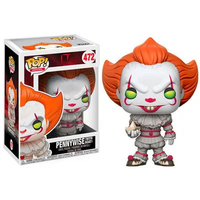Funko Pop Pennywise con bote rojo de It