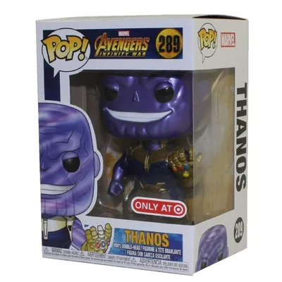 Funko Pop Thanos púrpura con armadura dorada - Avengers Infinity War