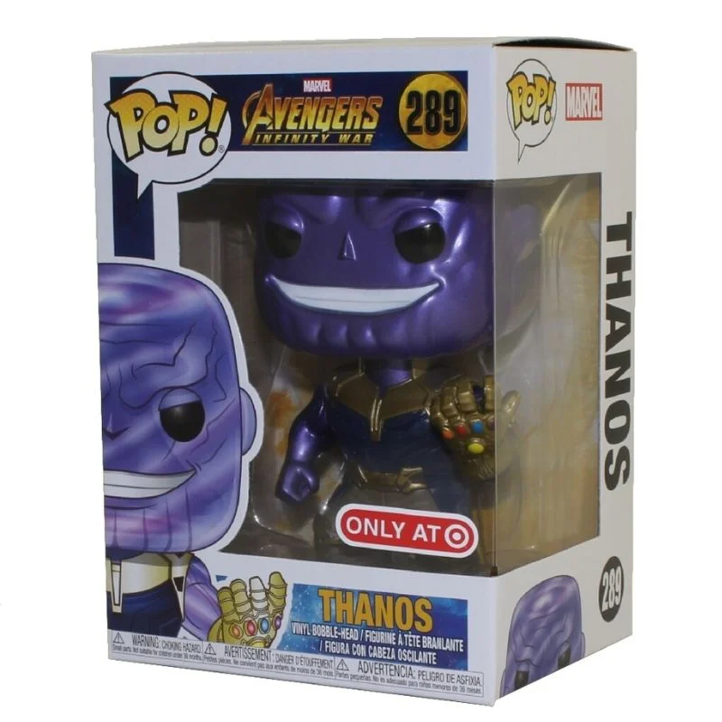 Funko Pop Thanos púrpura con armadura dorada - Avengers Infinity War