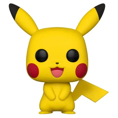 Funko Pop Pikachu amarillo con mejillas rojas sonriendo