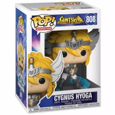 Funko POP Cygnus Hyoga de Saint Seiya con armadura dorada