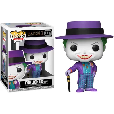 Funko POP Joker Batman 1989 con traje púrpura y bastón