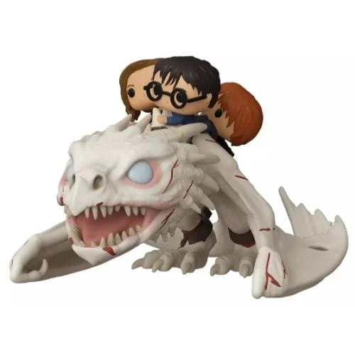 Funko POP Rides dragón blanco con Harry Potter, Ron y Hermione