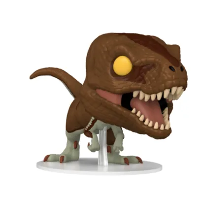 Funko Pop Atrocirraptor marrón con ojos amarillos — Jurassic World