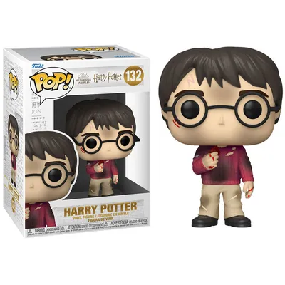 Funko Pop Harry Potter con gafas y suéter burdeos - Piedra Filosofal