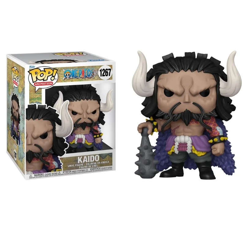 Funko Pop Kaido One Piece con cuernos y armadura púrpura