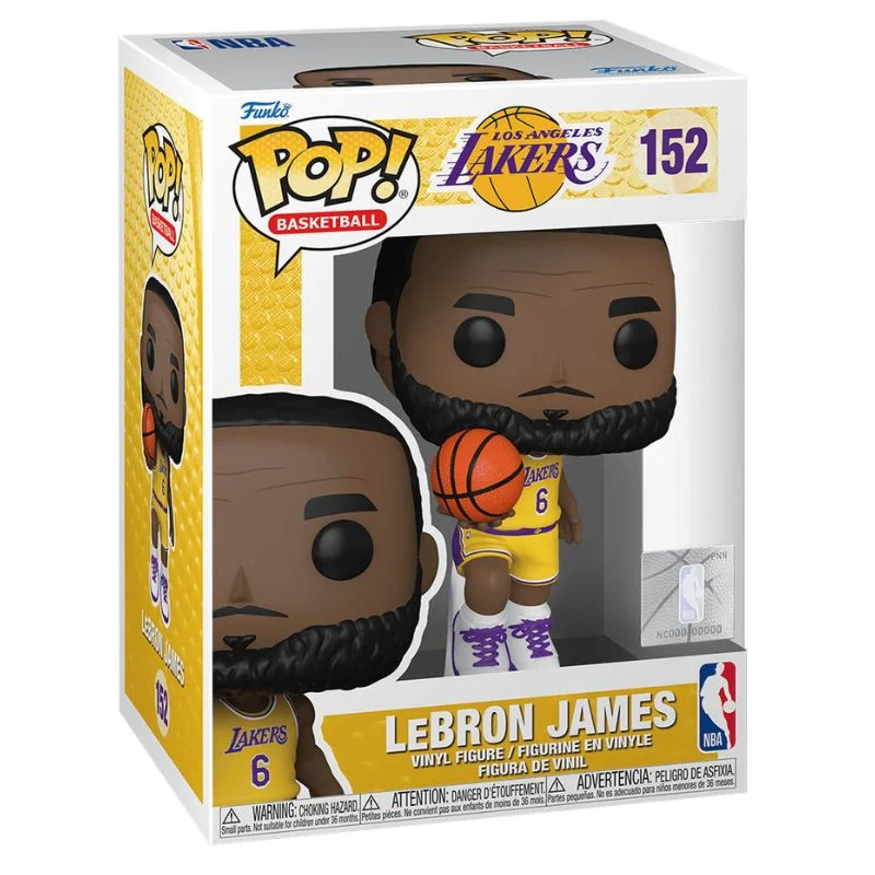Funko Pop LeBron James Lakers número 152 en caja oficial