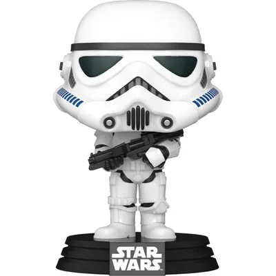 Funko Pop Stormtrooper blanco con blaster de Star Wars