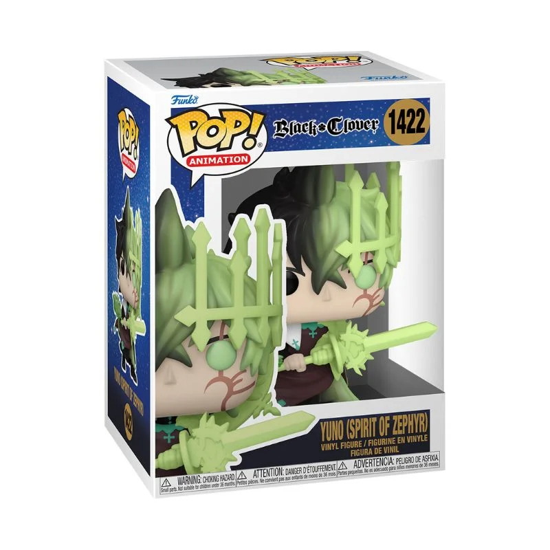 Funko Pop Yuno Espíritu del Zéfiro Black Clover número 1422