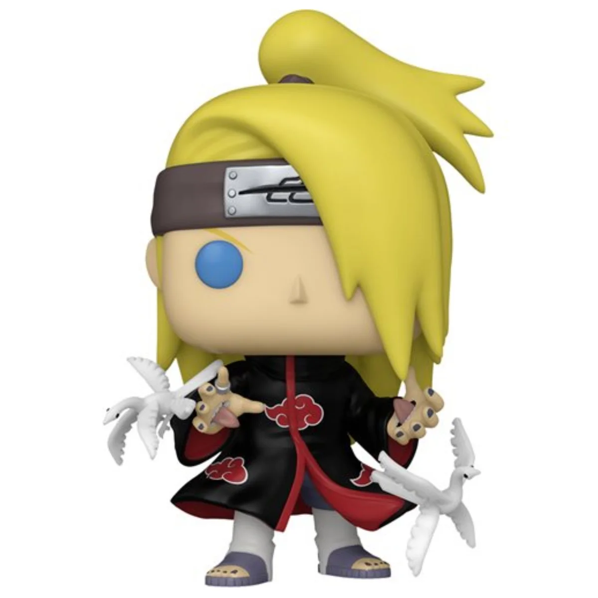 Funko Pop Deidara de Naruto Shippuden con cabello rubio y túnica roja