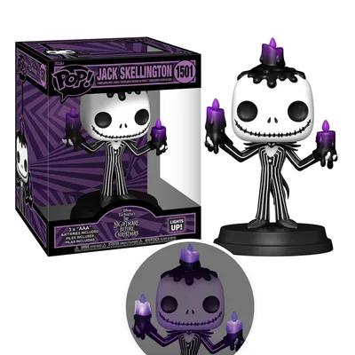 Funko Pop Jack Skellington con velas iluminadas — The Nightmare Before Christmas