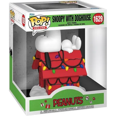 Funko Pop Deluxe Snoopy con caseta roja — Peanuts