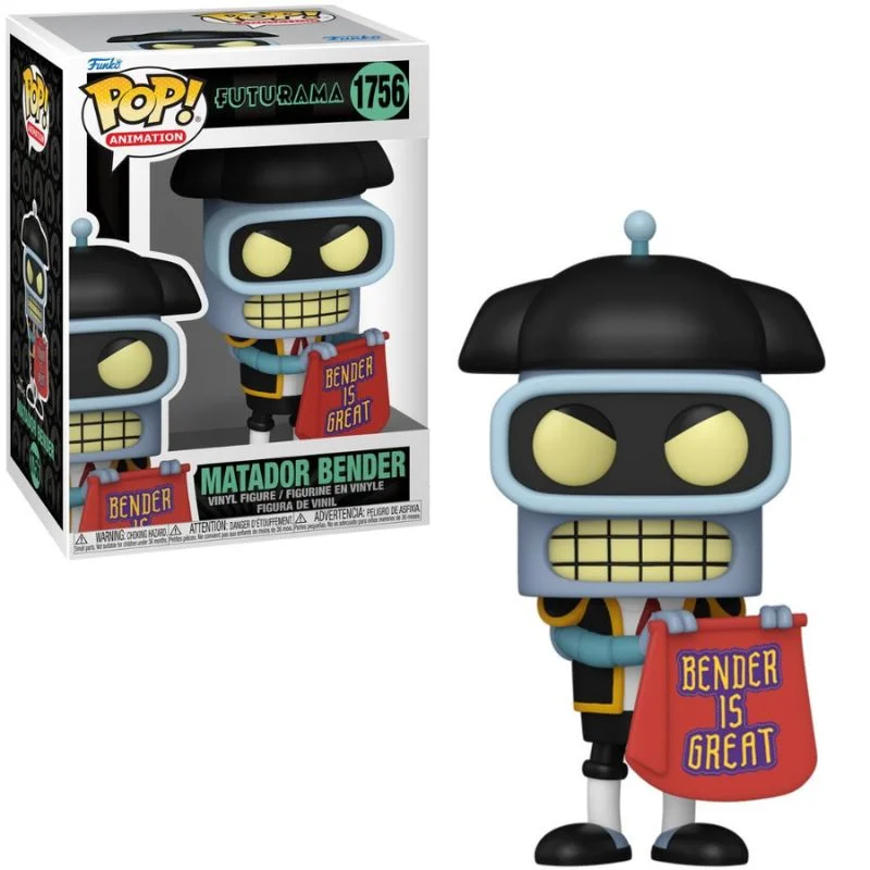 Funko Pop Matador Bender de Futurama con traje de torero