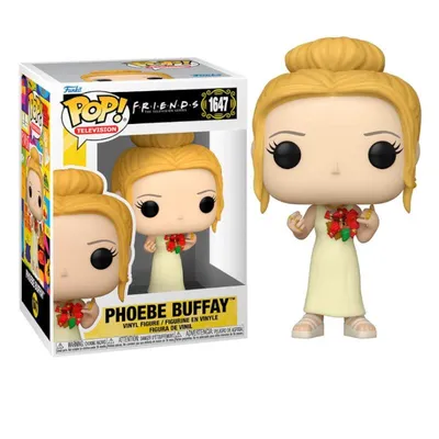 Funko Pop Phoebe Buffay con moño navideño rojo de Friends