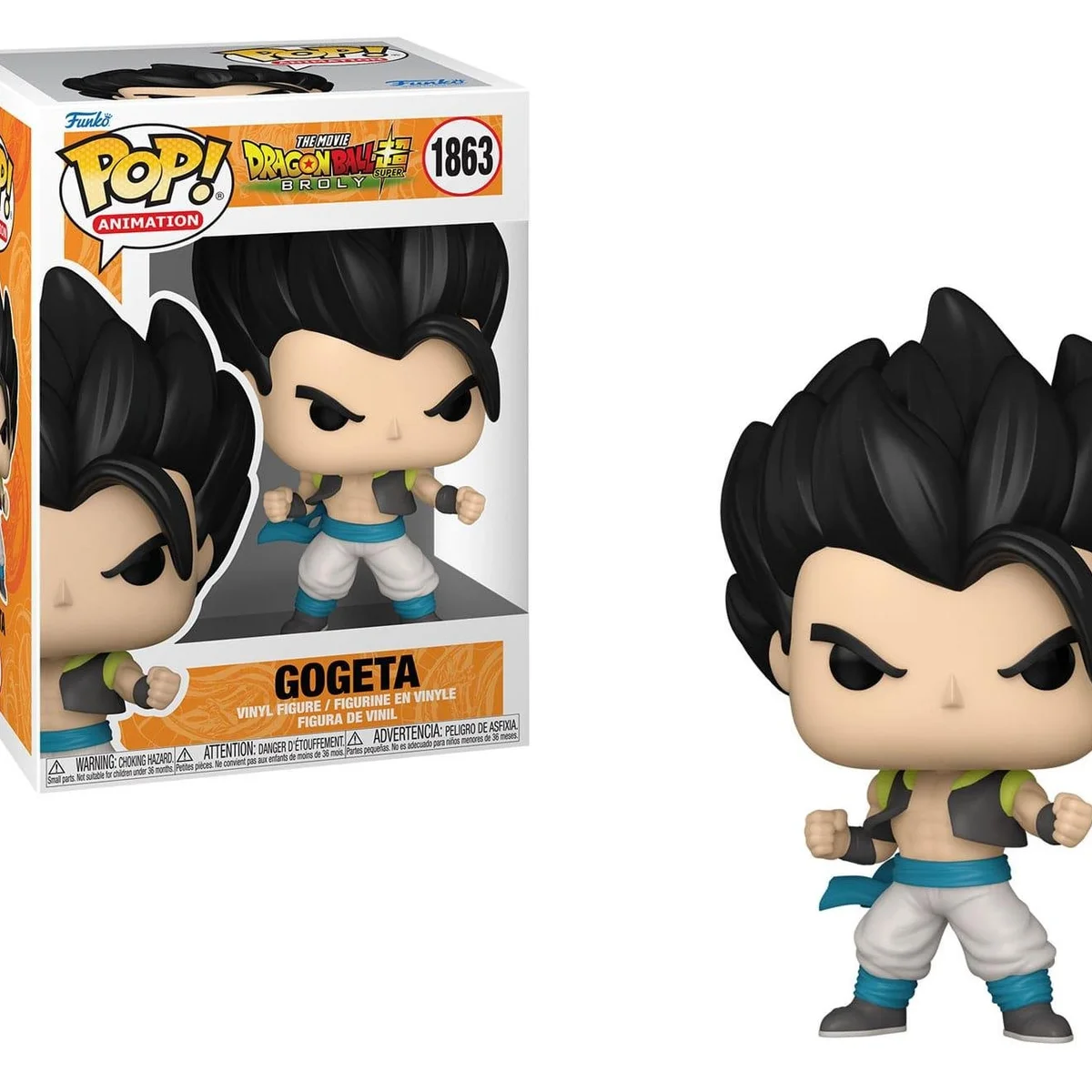 Funko Pop Gogeta Dragon Ball Super Broly con cabello negro
