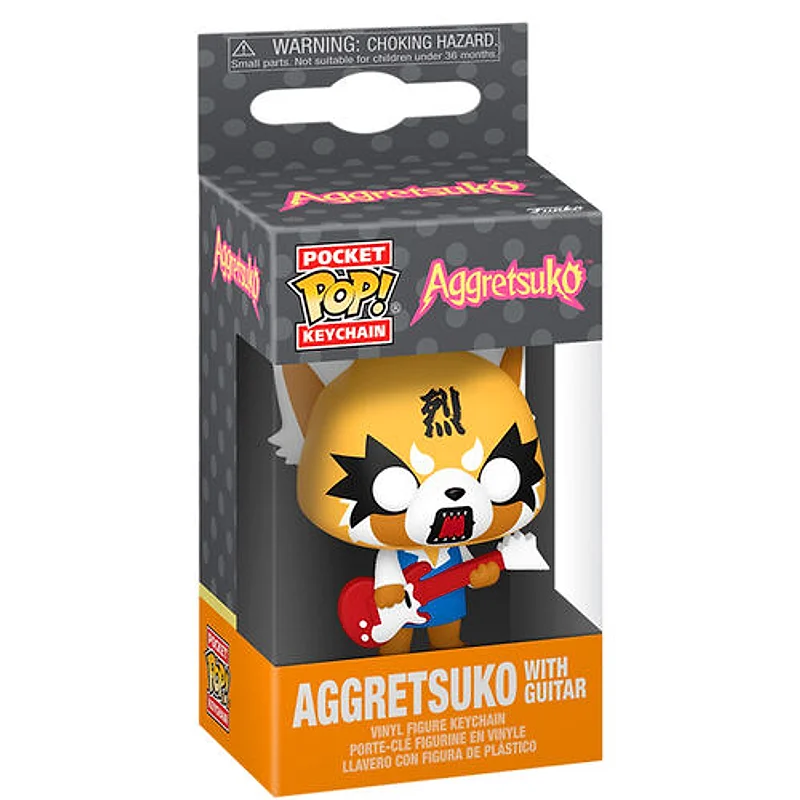 Llavero Funko Pop Aggretsuko con guitarra roja