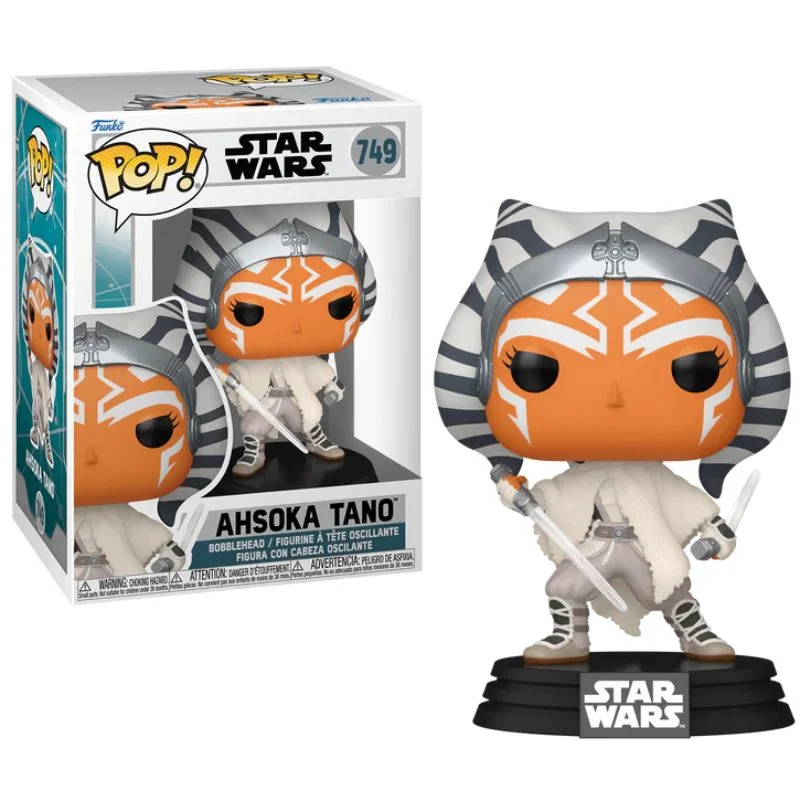 Funko Pop Ahsoka Tano túnica blanca Star Wars 749