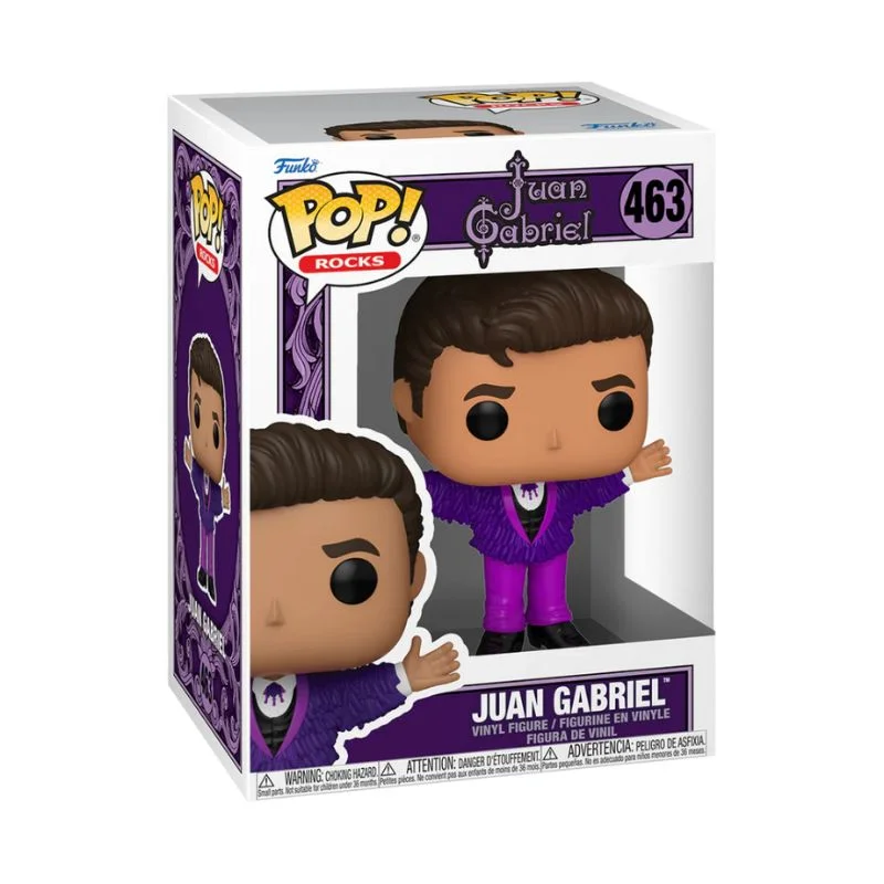 Figura Funko Pop Juan Gabriel con traje púrpura número 463