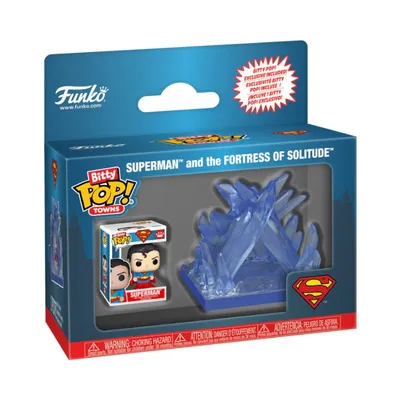 Funko Bitty Pop Superman con Fortaleza de la Soledad DC Comics