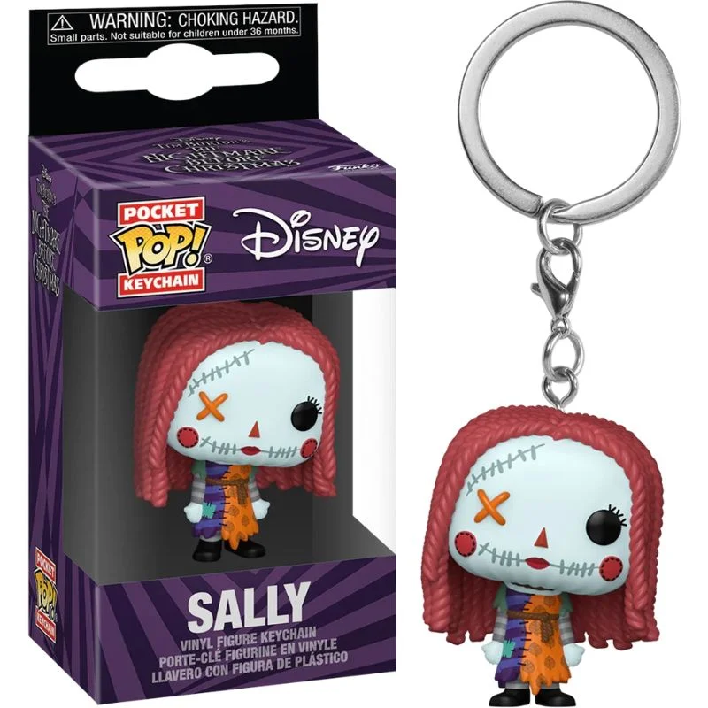 Llavero Funko Pop Sally Pesadilla Antes de Navidad con cabello rojo