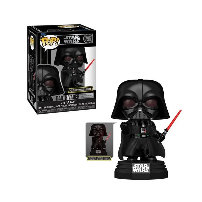 Funko Pop Darth Vader electrónico con luces y sable láser Star Wars
