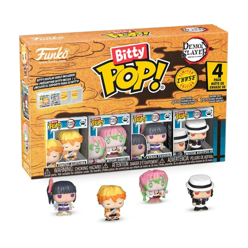 Pack 4 Funkos Bitty Pop Demon Slayer Kimetsu no Yaiba