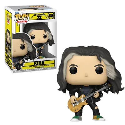 Funko Pop Kirk Hammett Metallica con guitarra dorada