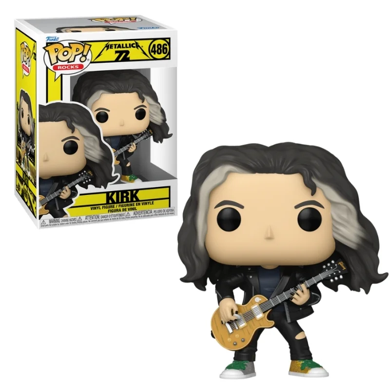 Funko Pop Kirk Hammett Metallica con guitarra dorada